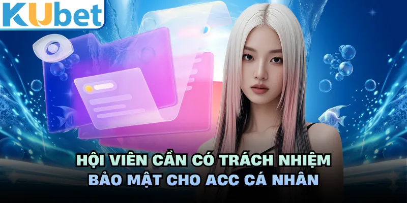 Hội viên cần có trách nhiệm bảo mật cho acc cá nhân